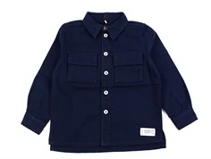 Name It dark sapphire oversize skjorte